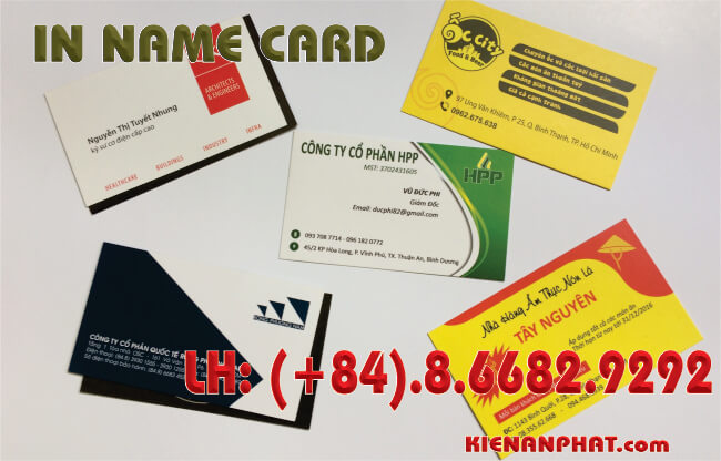 Namecard - Công Ty TNHH Thiết Kế In Ấn Kiến An Phát